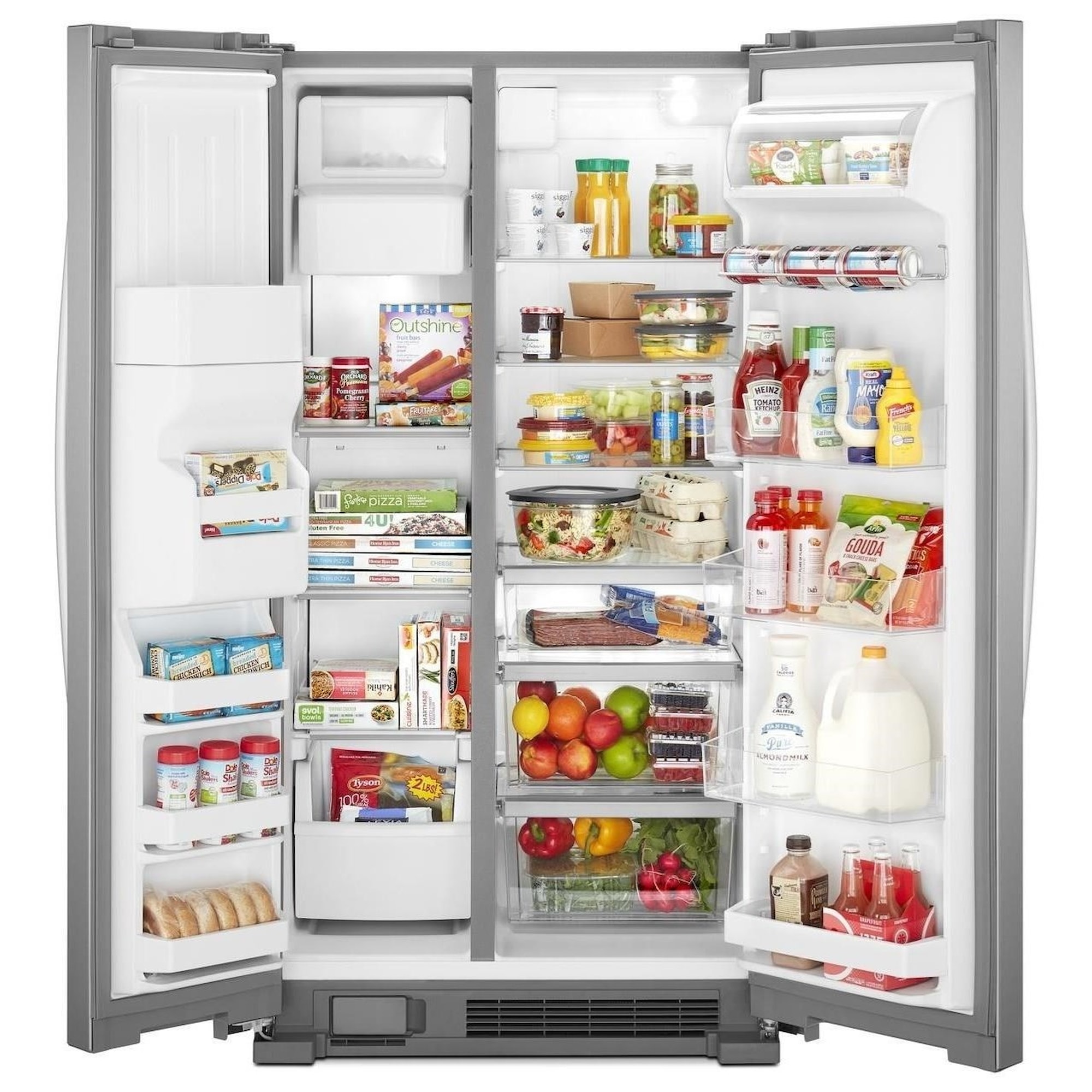 Whirlpool WRS325SDHZ 36inch Wide SidebySide Refrigerator 25 cu. ft